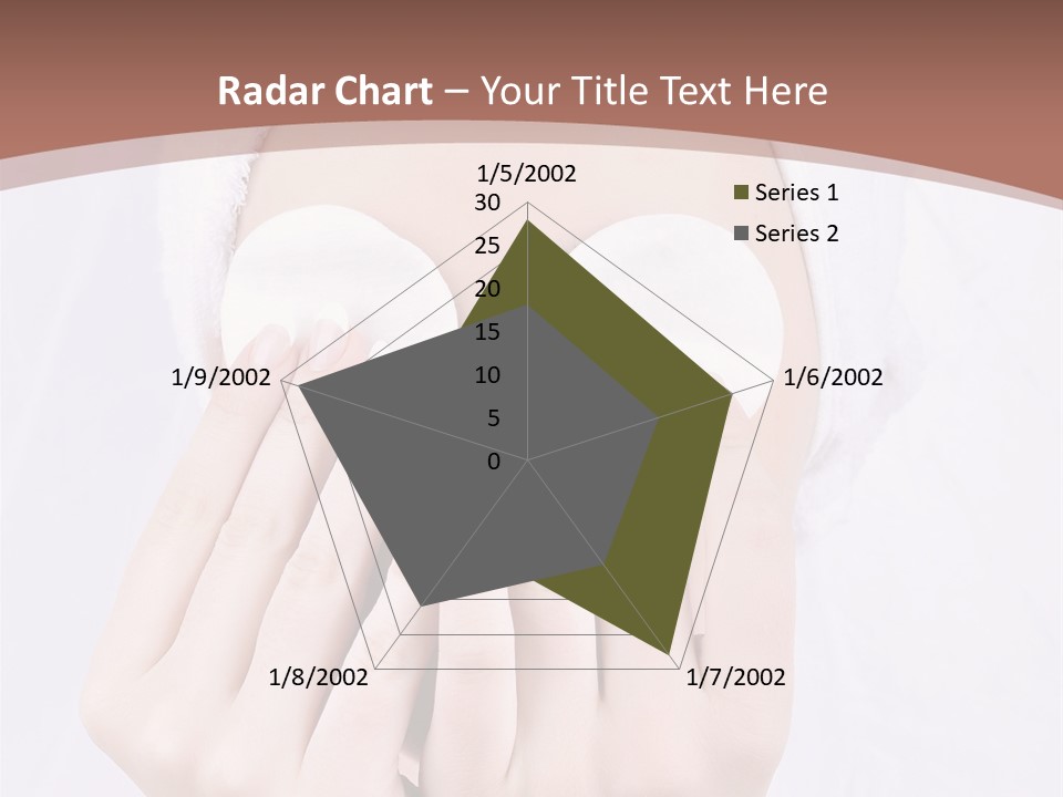 A Woman With A Towel On Her Head Covering Her Eyes PowerPoint Template