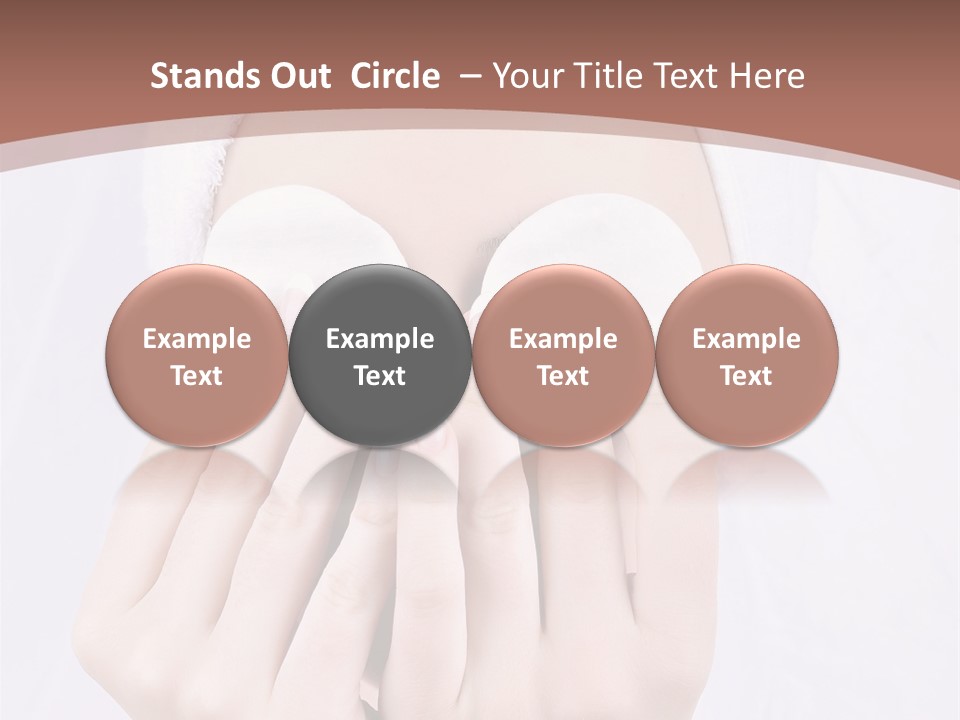 A Woman With A Towel On Her Head Covering Her Eyes PowerPoint Template