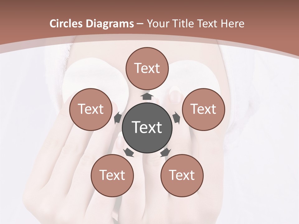 A Woman With A Towel On Her Head Covering Her Eyes PowerPoint Template