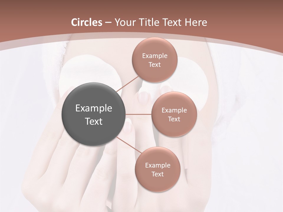 A Woman With A Towel On Her Head Covering Her Eyes PowerPoint Template