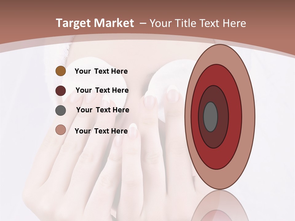 A Woman With A Towel On Her Head Covering Her Eyes PowerPoint Template