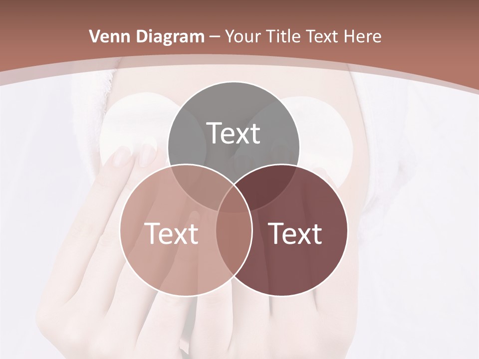 A Woman With A Towel On Her Head Covering Her Eyes PowerPoint Template