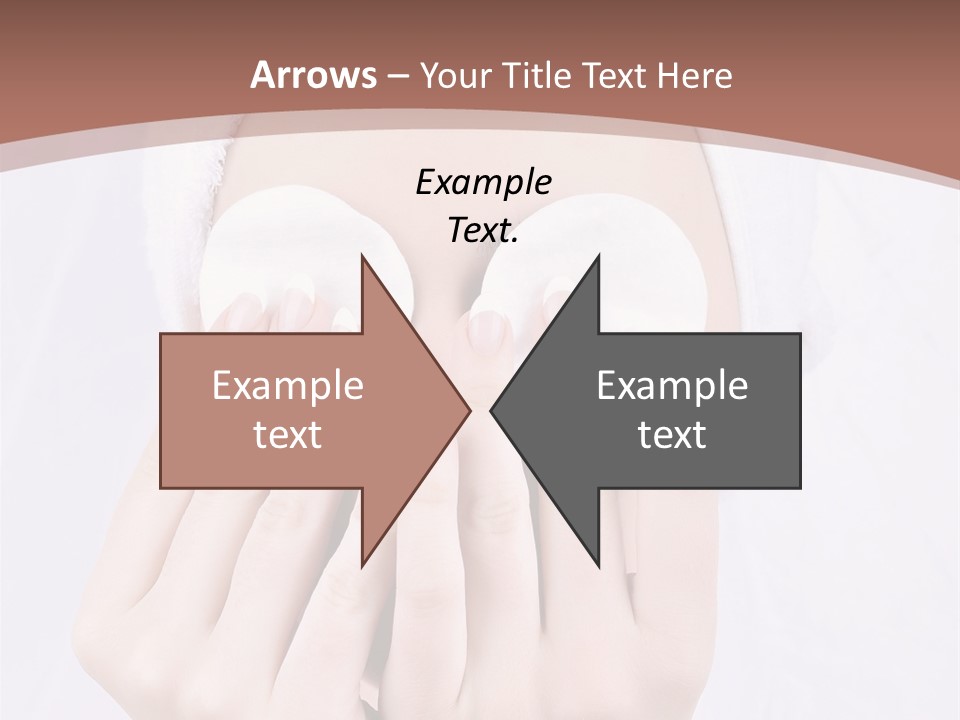 A Woman With A Towel On Her Head Covering Her Eyes PowerPoint Template