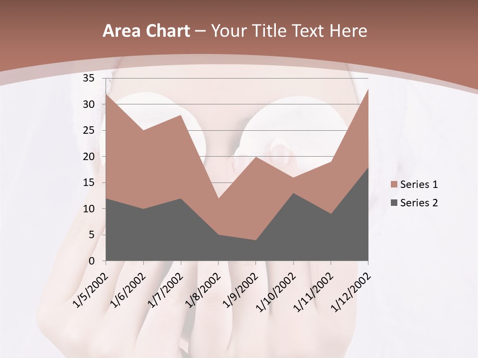 A Woman With A Towel On Her Head Covering Her Eyes PowerPoint Template