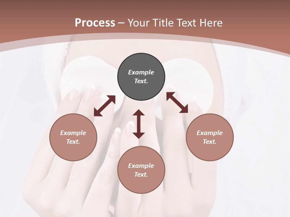 A Woman With A Towel On Her Head Covering Her Eyes PowerPoint Template