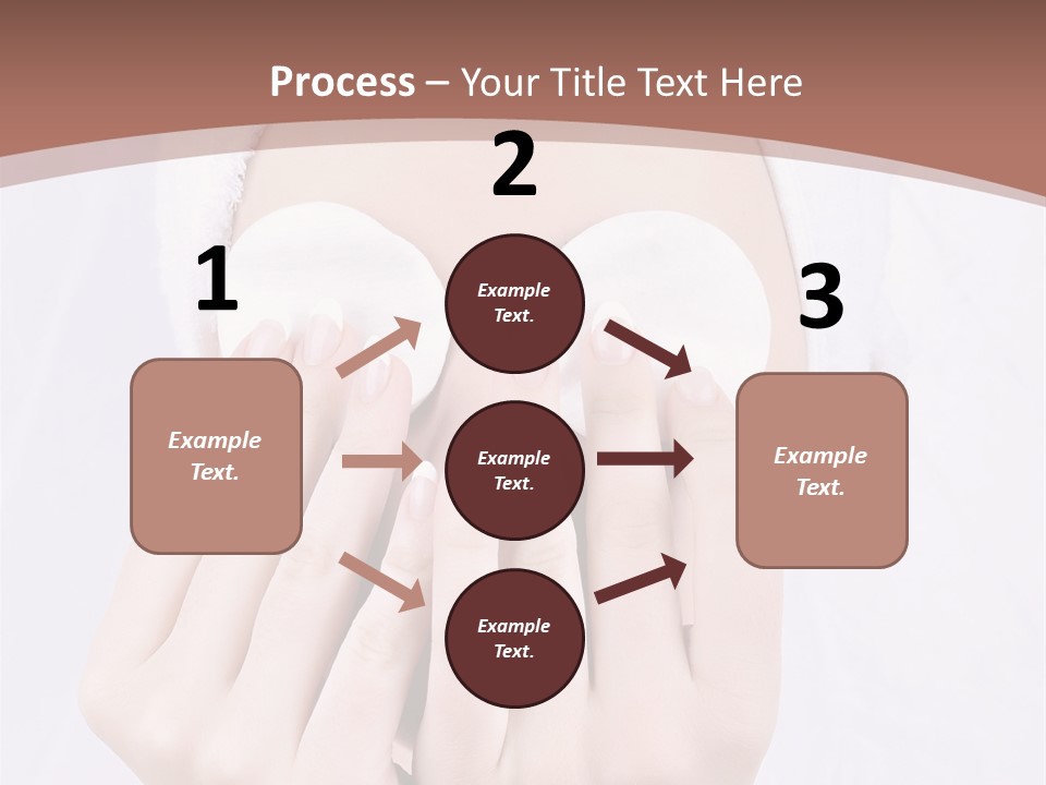 A Woman With A Towel On Her Head Covering Her Eyes PowerPoint Template