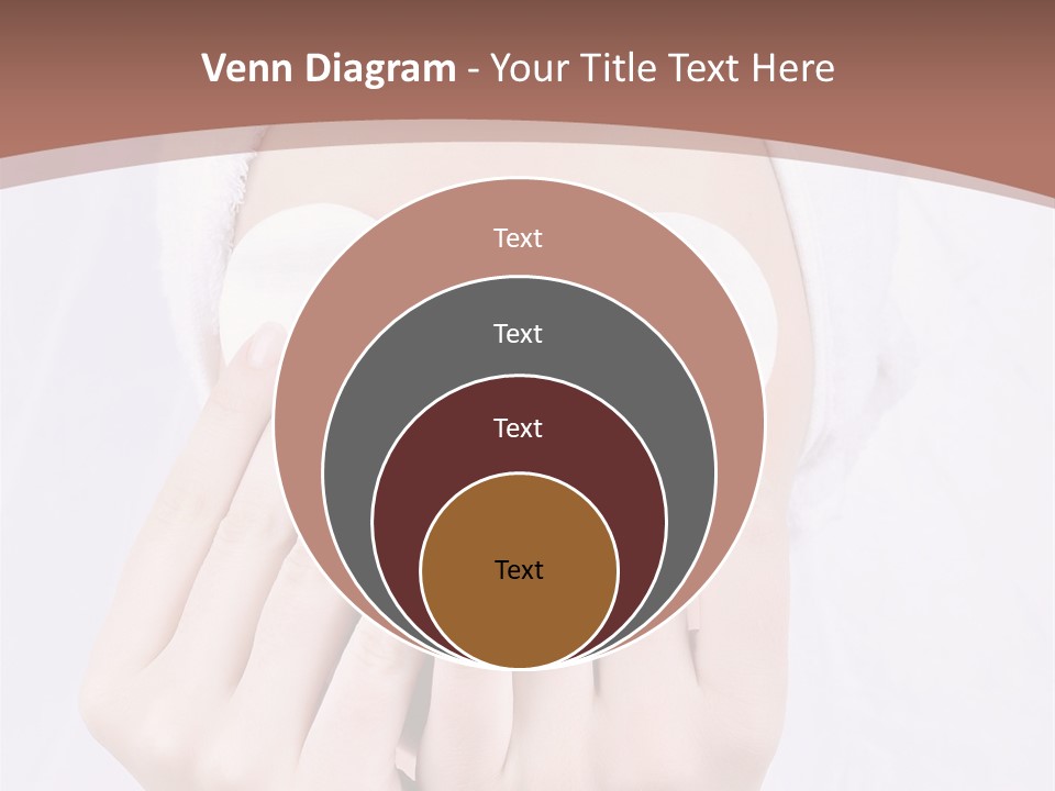A Woman With A Towel On Her Head Covering Her Eyes PowerPoint Template
