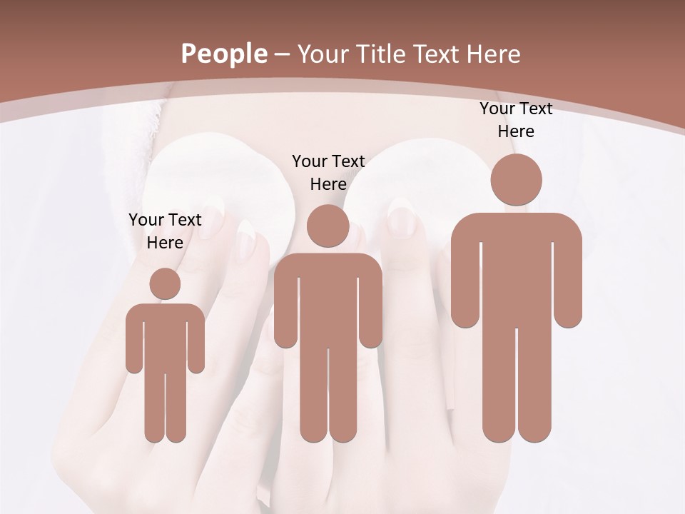 A Woman With A Towel On Her Head Covering Her Eyes PowerPoint Template