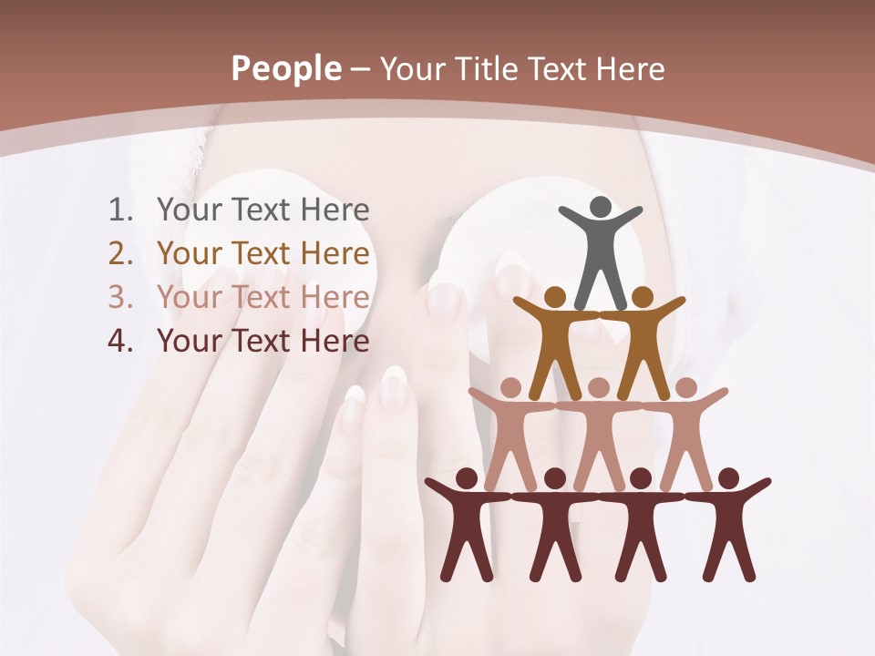 A Woman With A Towel On Her Head Covering Her Eyes PowerPoint Template