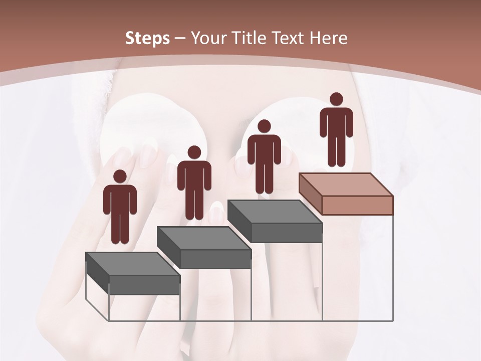 A Woman With A Towel On Her Head Covering Her Eyes PowerPoint Template