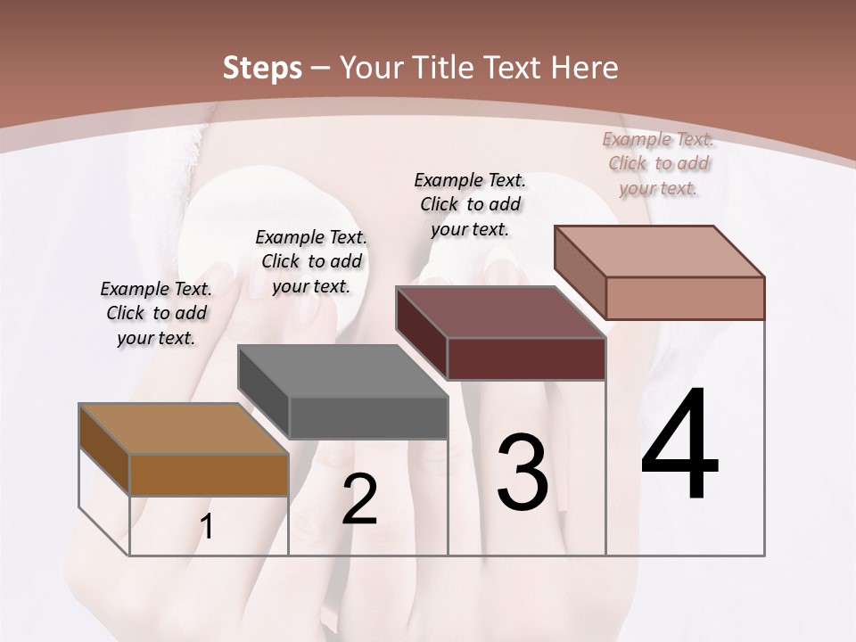 A Woman With A Towel On Her Head Covering Her Eyes PowerPoint Template