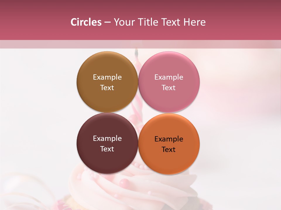 A Cupcake With A Single Candle On Top Of It PowerPoint Template