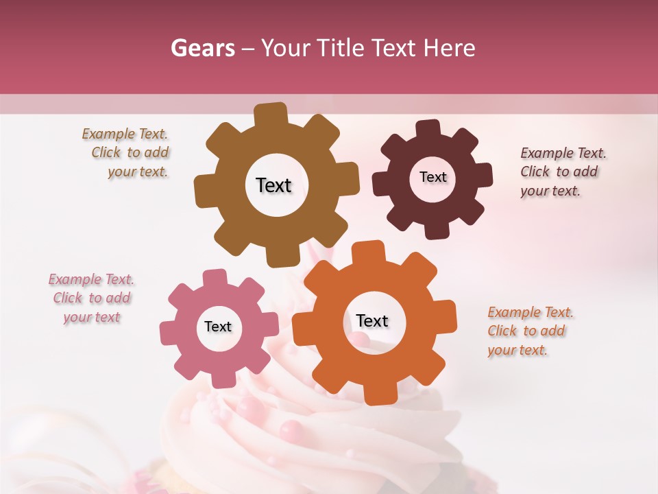 A Cupcake With A Single Candle On Top Of It PowerPoint Template