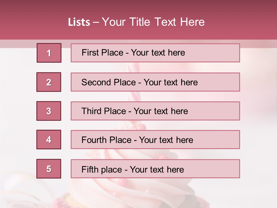 A Cupcake With A Single Candle On Top Of It PowerPoint Template