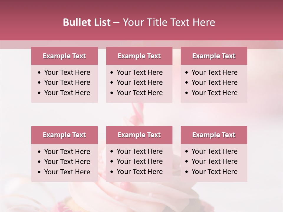 A Cupcake With A Single Candle On Top Of It PowerPoint Template