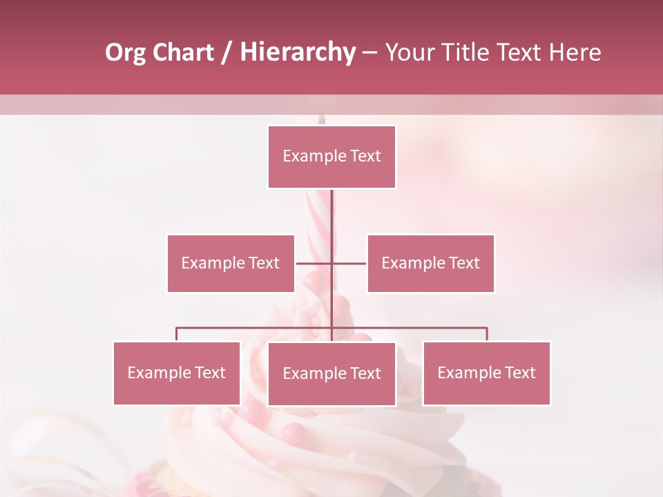 A Cupcake With A Single Candle On Top Of It PowerPoint Template