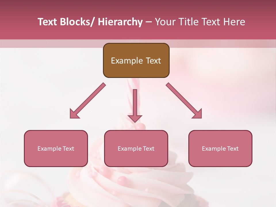 A Cupcake With A Single Candle On Top Of It PowerPoint Template