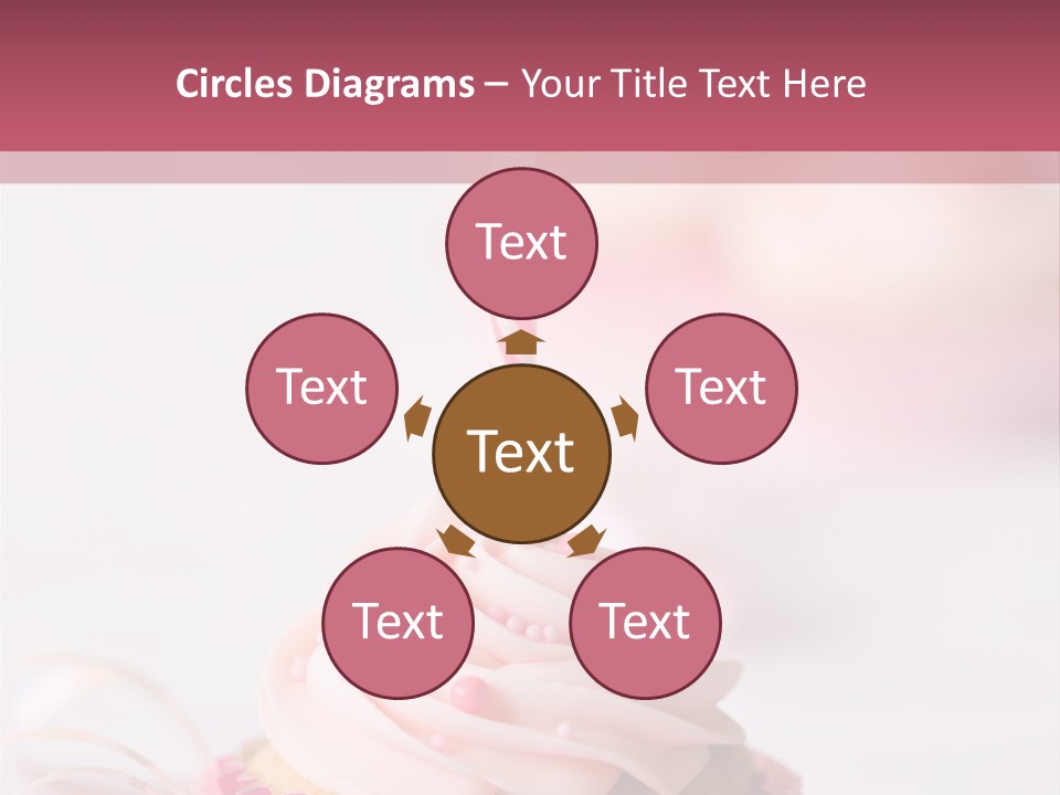 A Cupcake With A Single Candle On Top Of It PowerPoint Template