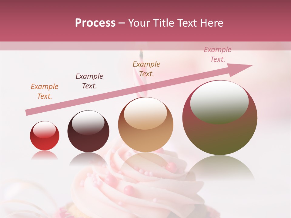 A Cupcake With A Single Candle On Top Of It PowerPoint Template