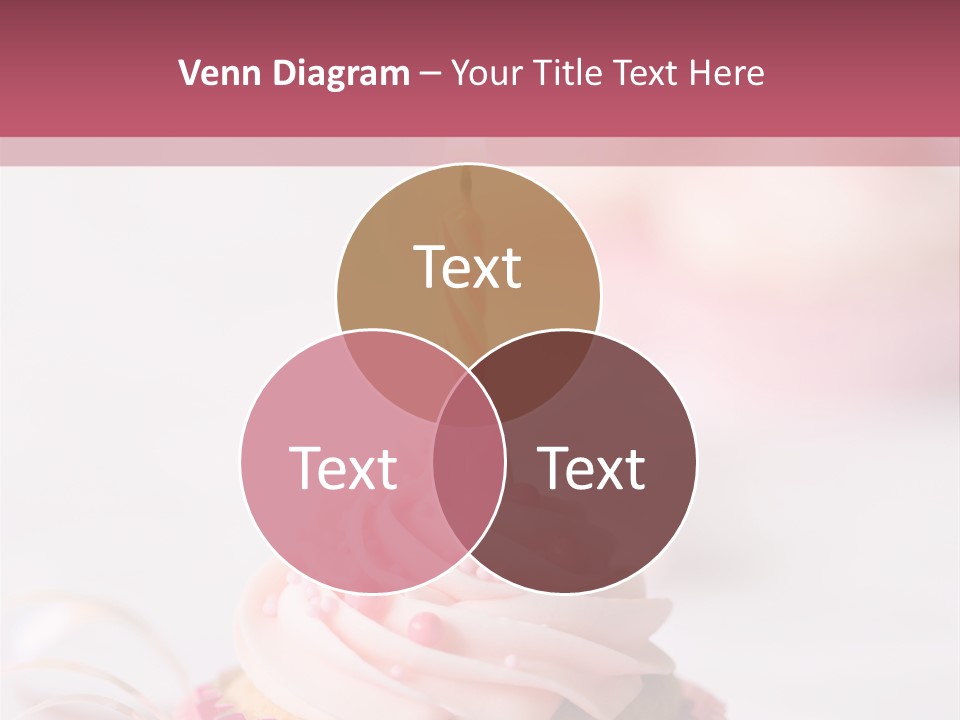 A Cupcake With A Single Candle On Top Of It PowerPoint Template