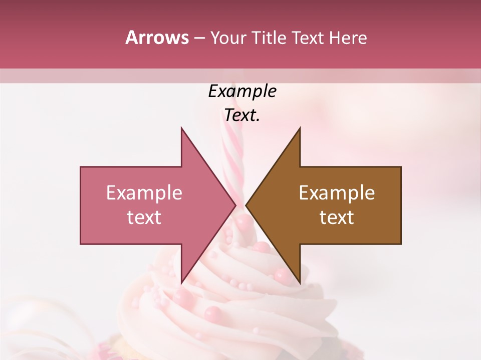 A Cupcake With A Single Candle On Top Of It PowerPoint Template
