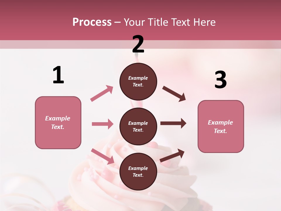 A Cupcake With A Single Candle On Top Of It PowerPoint Template