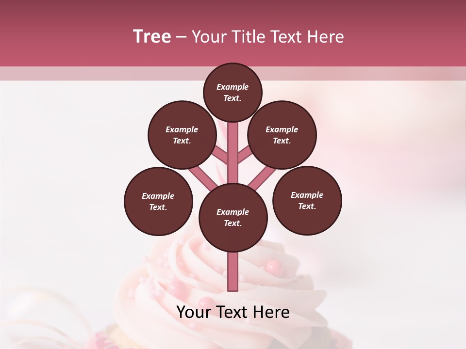 A Cupcake With A Single Candle On Top Of It PowerPoint Template
