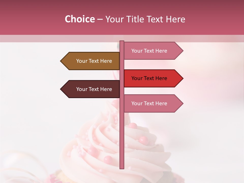 A Cupcake With A Single Candle On Top Of It PowerPoint Template