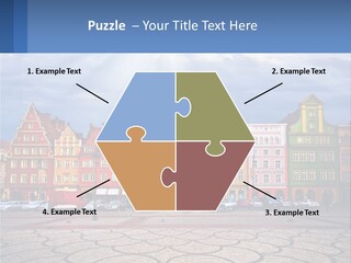 A Group Of Buildings With A Sky Background PowerPoint Template