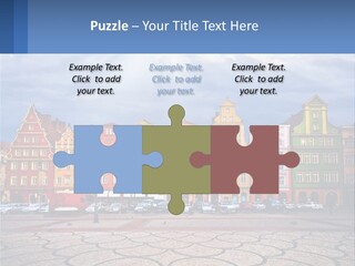 A Group Of Buildings With A Sky Background PowerPoint Template