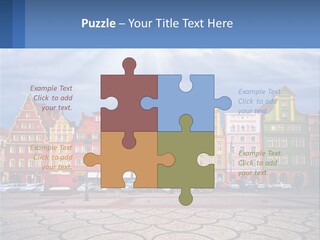 A Group Of Buildings With A Sky Background PowerPoint Template