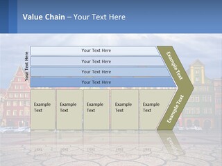 A Group Of Buildings With A Sky Background PowerPoint Template