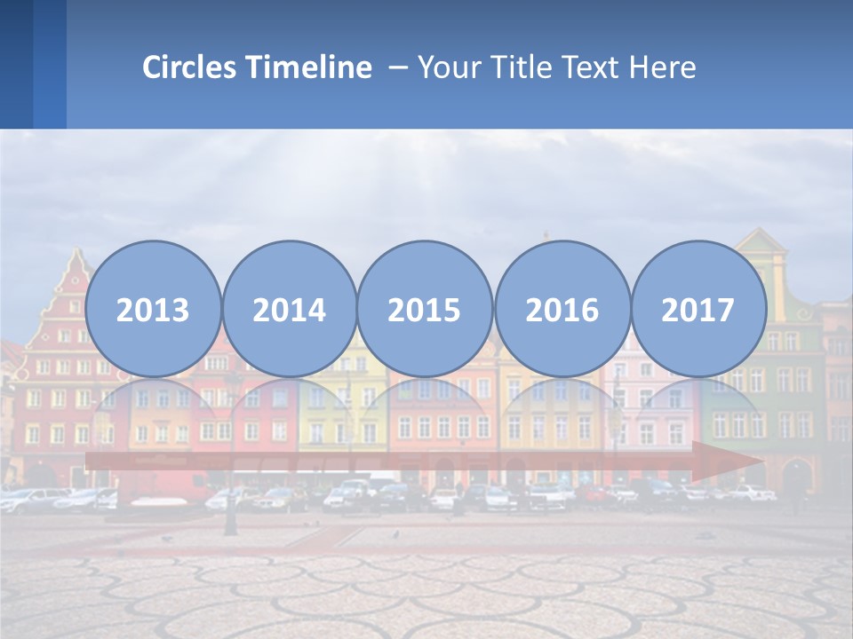 A Group Of Buildings With A Sky Background PowerPoint Template