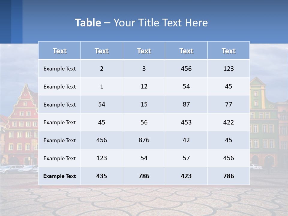 A Group Of Buildings With A Sky Background PowerPoint Template