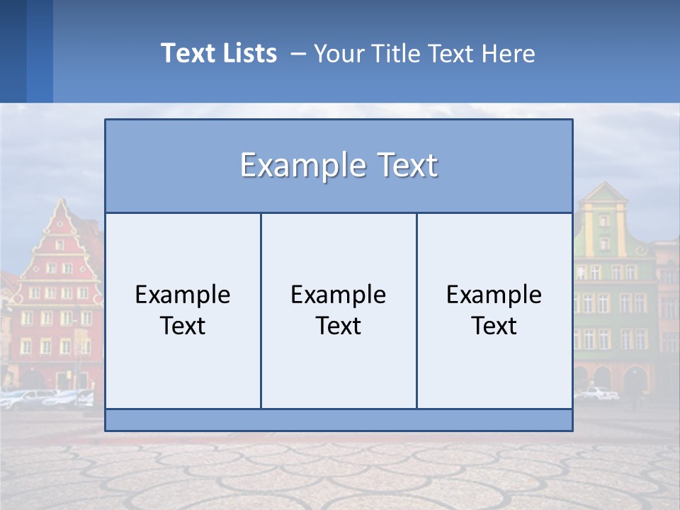 A Group Of Buildings With A Sky Background PowerPoint Template