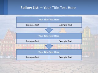 A Group Of Buildings With A Sky Background PowerPoint Template
