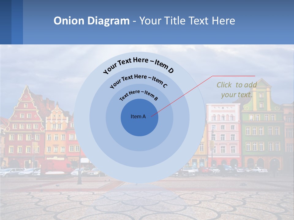 A Group Of Buildings With A Sky Background PowerPoint Template