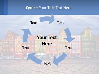 A Group Of Buildings With A Sky Background PowerPoint Template