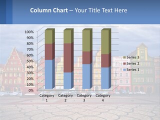 A Group Of Buildings With A Sky Background PowerPoint Template