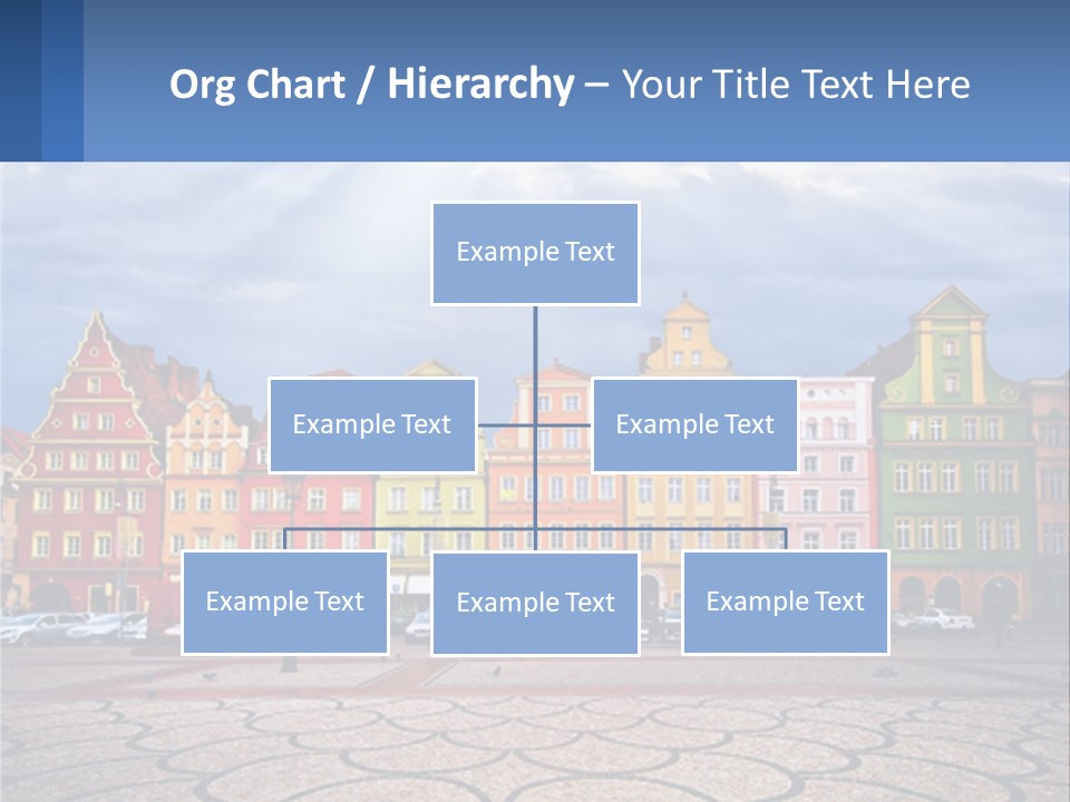 A Group Of Buildings With A Sky Background PowerPoint Template