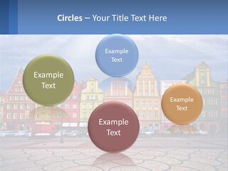 A Group Of Buildings With A Sky Background PowerPoint Template