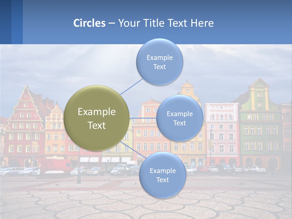 A Group Of Buildings With A Sky Background PowerPoint Template