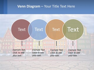 A Group Of Buildings With A Sky Background PowerPoint Template