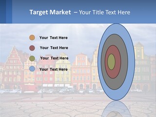 A Group Of Buildings With A Sky Background PowerPoint Template