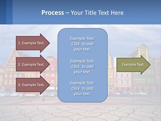 A Group Of Buildings With A Sky Background PowerPoint Template