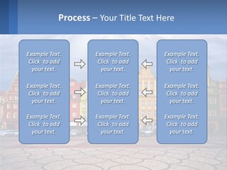 A Group Of Buildings With A Sky Background PowerPoint Template