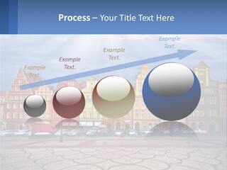 A Group Of Buildings With A Sky Background PowerPoint Template