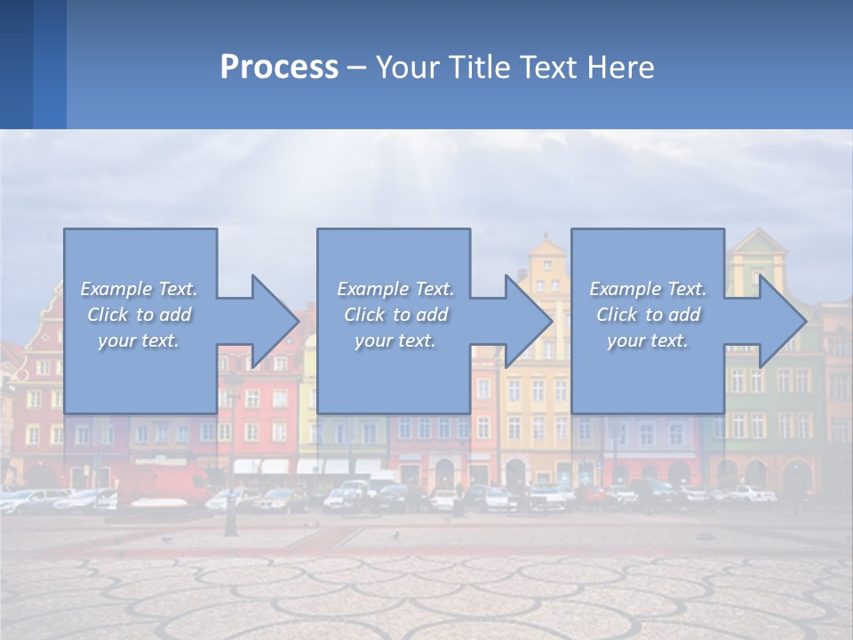 A Group Of Buildings With A Sky Background PowerPoint Template