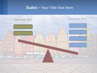 A Group Of Buildings With A Sky Background PowerPoint Template