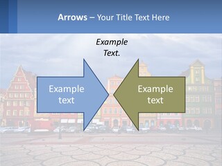 A Group Of Buildings With A Sky Background PowerPoint Template